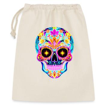 Crâne coloré Dia de los Muertos - Sac cadeau 40 x 50 cm - nature - Devant