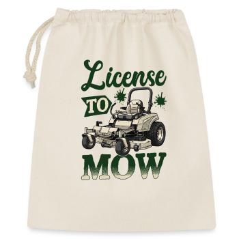 Permis de tondre - Sac cadeau 40 x 50 cm - nature - Devant