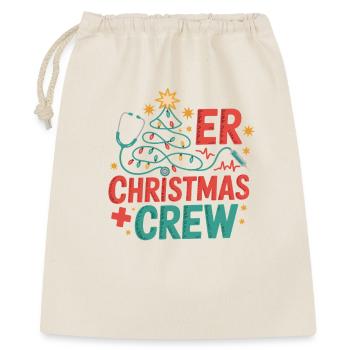 Équipe de Noël des urgences - Sac cadeau 40 x 50 cm - nature - Devant