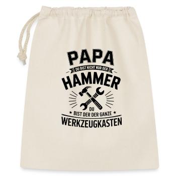 Papa Hammer – The Toolbox Hero - Gift Bag 40 x 50 cm - nature - Front