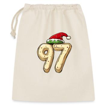 97 Number Cookie Christmas - Gift Bag 40 x 50 cm - nature - Front