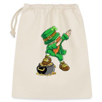 Dessin de pot en or de la Saint-Patrick pour le lutin des lutins - Sac cadeau 40 x 50 cm - nature - Devant