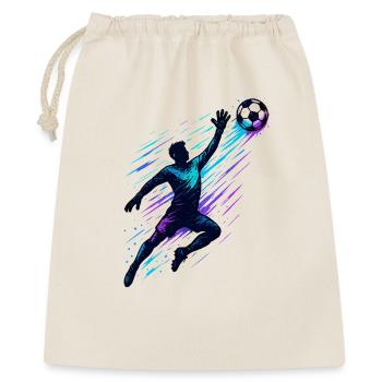Neon soccer player, shot in the corner - Gift Bag 40 x 50 cm - nature - Front