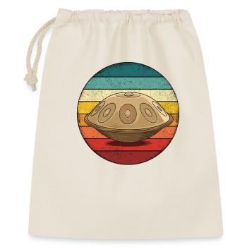 Tambour à main rétro - Sac cadeau 40 x 50 cm - nature - Devant