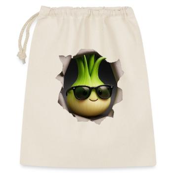 Oignons verts - Sac cadeau 40 x 50 cm - nature - Devant