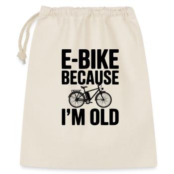 Vélo électrique parce que je suis vieux - Sac cadeau 40 x 50 cm - nature - Devant