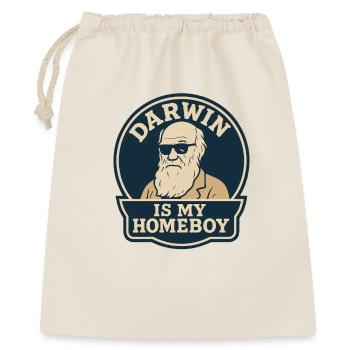 Charles Darwin Geschenk Natürliche - Geschenkbeutel aus Baumwolle (40 x 50 cm) - Natur - Vorne