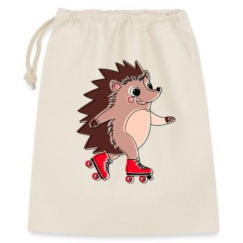 Hedgehog on rollerblades - Niglo on rollerblades - Gift Bag 40 x 50 cm - nature - Front