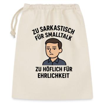 Sarcastic - Polite - Gift Bag 40 x 50 cm - nature - Front
