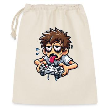 Exhausted Gamer in Action - Gift Bag 40 x 50 cm - nature - Front