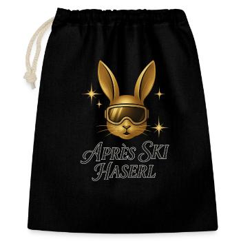 Après Ski Haserl Winter Packages and Skiing - Gift Bag 40 x 50 cm - black - Front