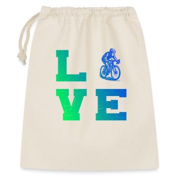 Message clair sur le vélo de route - Sac cadeau 40 x 50 cm - nature - Devant