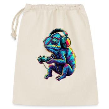 Jeux vidéo d’animaux de jeu caméléon drôles - Sac cadeau 40 x 50 cm - nature - Devant