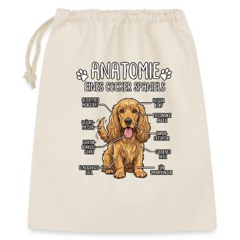 Cocker Spaniel : La vraie anatomie - Sac cadeau 40 x 50 cm - nature - Devant
