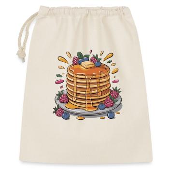 Syrup-Pfannkuchen mit Beeren - Geschenkbeutel aus Baumwolle (40 x 50 cm) - Natur - Vorne