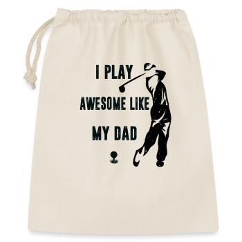 Je joue au golf super bien comme mon père - Sac cadeau 40 x 50 cm - nature - Devant