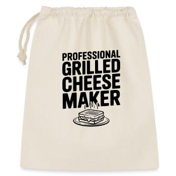Fabricant professionnel de grilled cheese - Sac cadeau 40 x 50 cm - nature - Devant