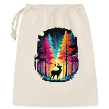 Rainbow forest and luminous deer - Gift Bag 40 x 50 cm - nature - Front