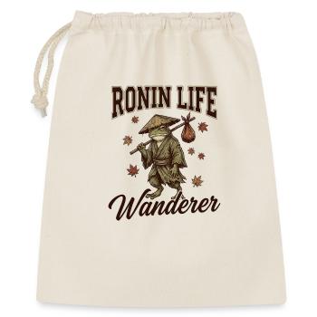 Ronin Life Wanderer Frog Samurai Japanese Ukiyo-e - Gift Bag 40 x 50 cm - nature - Front