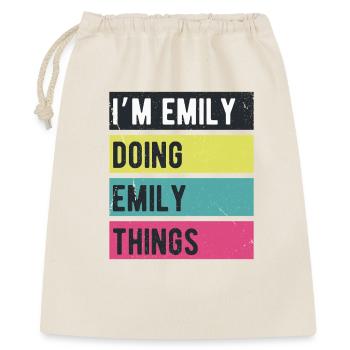 I’m Emily Doing Emily Things Retro Colors - Gift Bag 40 x 50 cm - nature - Front