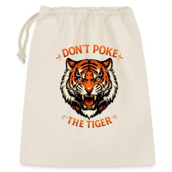 Tiger Don’t Poke The Tiger - Déclaration forte - Sac cadeau 40 x 50 cm - nature - Devant