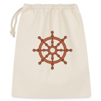 Emblème du volant du capitaine - Sac cadeau 40 x 50 cm - nature - Devant