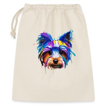 Yorkshire Terrier Yorkshire Yorkie Pop Art Colorée Maman de chien - Sac cadeau 40 x 50 cm - nature - Devant
