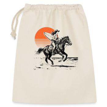 Surfer Cow Girl - Gift Bag 40 x 50 cm - nature - Front
