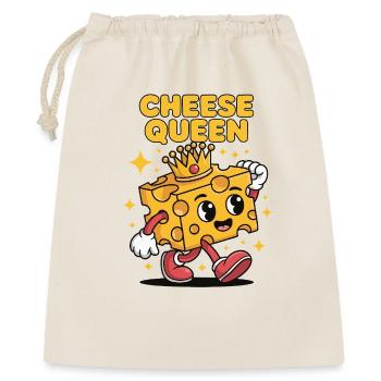 Cheese Queen – Fromage à couronne - Sac cadeau 40 x 50 cm - nature - Devant
