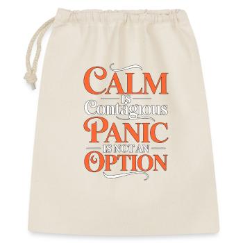 ICU Nurse Calm Is Contagious Panic Trauma Response - Gift Bag 40 x 50 cm - nature - Front