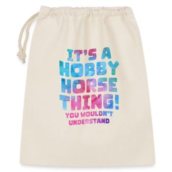 Cheval de Hobby Slogan Shirt - Sac cadeau 40 x 50 cm - nature - Devant