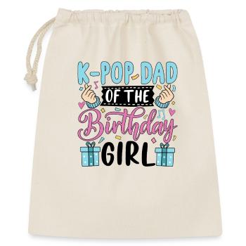 K-Pop Papa de la Fille d’Anniversaire - Sac cadeau 40 x 50 cm - nature - Devant