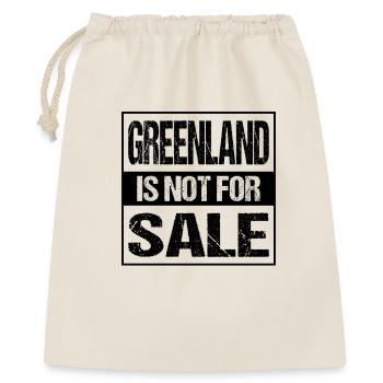 Le Groenland n’est pas à vendre - Sac cadeau 40 x 50 cm - nature - Devant