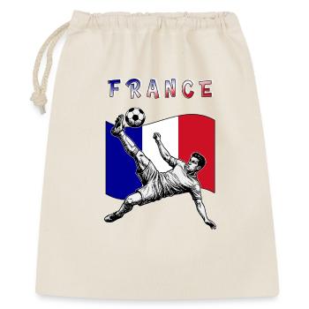 Football France Flag Quille de pied suspendu - Sac cadeau 40 x 50 cm - nature - Devant
