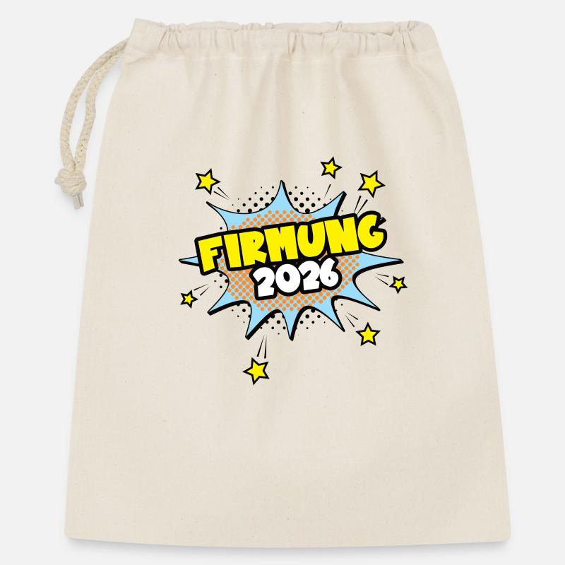 Confirmation 2026 Candidats à la confirmation Sacrement de la confirmation - Sac cadeau 40 x 50 cm - nature