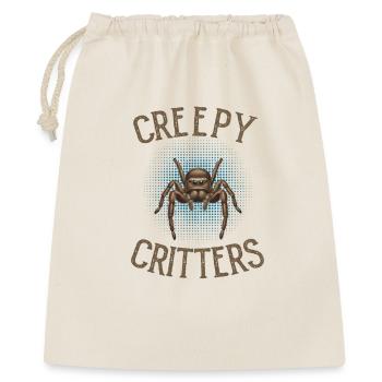 Creepy Critters – Realistic Jumping Spider - Gift Bag 40 x 50 cm - nature - Front