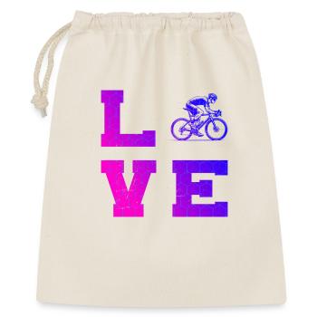 Roadbike Fokus pur - Geschenkbeutel aus Baumwolle (40 x 50 cm) - Natur - Vorne