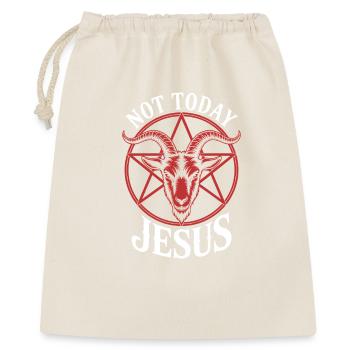 Nicht heute Jesus Goat Tee - Geschenkbeutel aus Baumwolle (40 x 50 cm) - Natur - Vorne