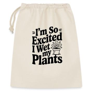 Je suis tellement excitée que je me suis mouillée le pantalon - Sac cadeau 40 x 50 cm - nature - Devant