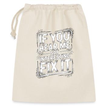 Enseignant en soins infirmiers, si vous m’entendez dire, instructeur en soins infirmiers - Sac cadeau 40 x 50 cm - nature - Devant