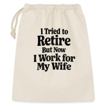 Funny Renten Design - Gift Bag 40 x 50 cm - nature - Front