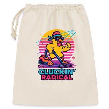Radikal Huhn beim Staubsaugen  - Geschenkbeutel aus Baumwolle (40 x 50 cm) - Natur - Vorne