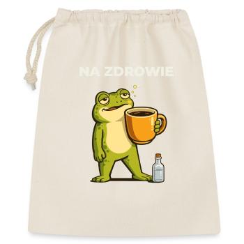 Frog Na zdrowie Café & Vodka Humour - Sac cadeau 40 x 50 cm - nature - Devant