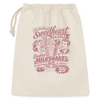 Strawberry Milkshake 50s Retro Design - Gift Bag 40 x 50 cm - nature - Front