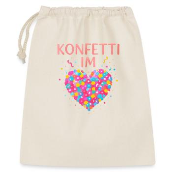 Carnival confetti in the heart of Shrovetide Carnival - Gift Bag 40 x 50 cm - nature - Front