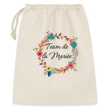 Team Mariée EVJF - Sac cadeau 40 x 50 cm - nature - Devant