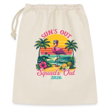 Suns Out Squads Out 2026 Spring Break Kreuzfahrt Spaß - Geschenkbeutel aus Baumwolle (40 x 50 cm) - Natur - Vorne