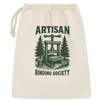 Artisan Binding Society | Buchbinden - Geschenkbeutel aus Baumwolle (40 x 50 cm) - Natur - Vorne