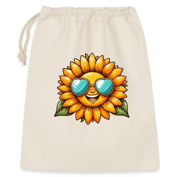 Rayon de soleil avec motif lunettes de soleil - Sac cadeau 40 x 50 cm - nature - Devant