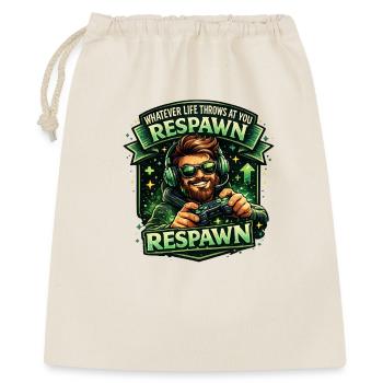 Thème de Respawn Gaming Reboot Humour Motivation - Sac cadeau 40 x 50 cm - nature - Devant